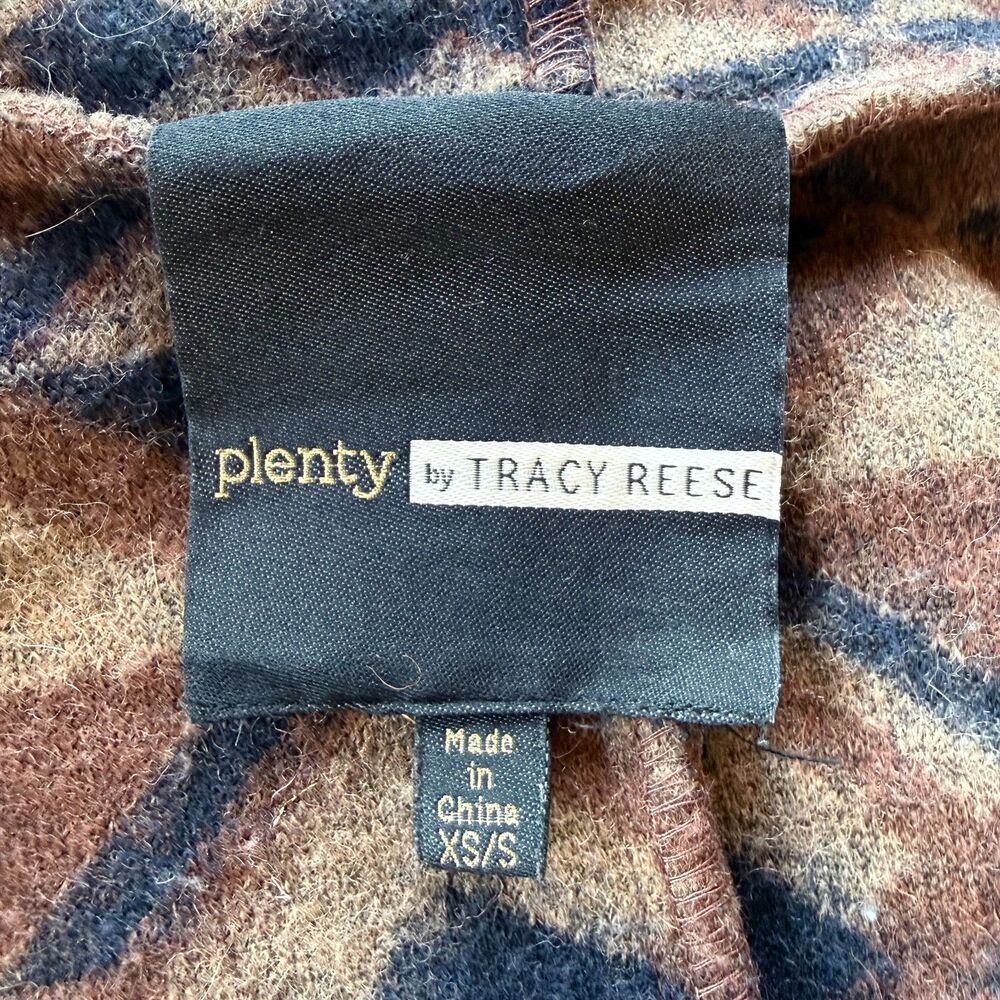 Plenty by Tracy Reese Canton Fringe Sweater Vest Aztec Geo Anthropologie XS/S - Picture 7 of 12